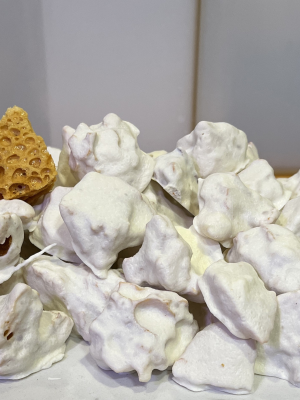 White Chocolate Covered Honeycomb